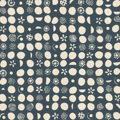 Homestead by Jeanne McGee : Germination in River Blue : Cotton & Steel