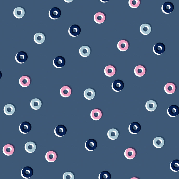 Steno Pool by Kim Kight : Reinforcers in Blueberry : Cotton and Steel ...