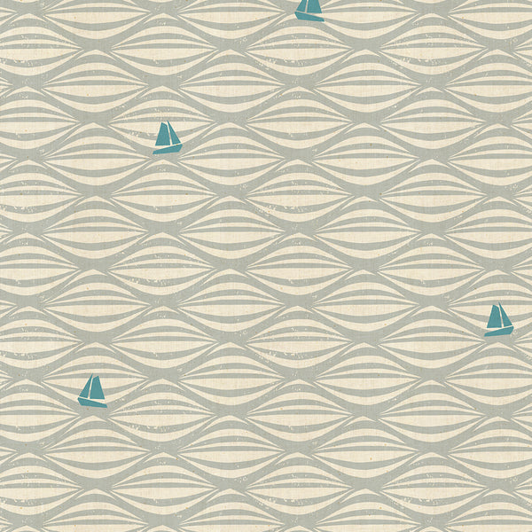 By the Seaside by Loes Van Oosten : Ahoy in Fog : Cotton and Steel