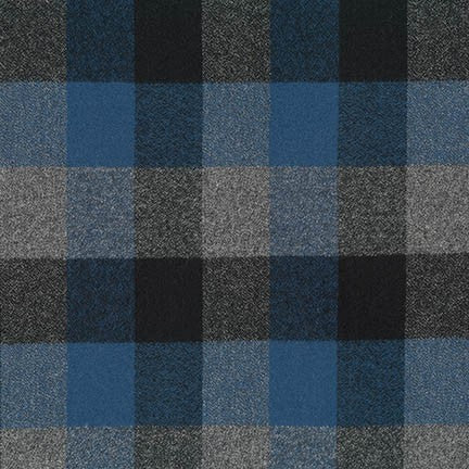 Mammoth Flannel : srkf-16421-59 Ocean : Robert Kaufman