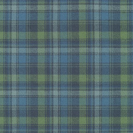 Mammoth Organic Flannel : srkf-20083-60 Pacific : Robert Kaufman