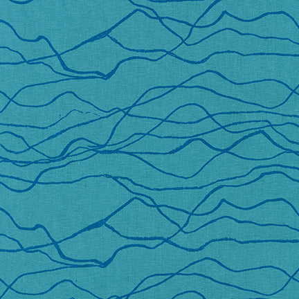 Quarry Trail by Anna Graham : afh-19812-213 Teal : Robert Kaufman