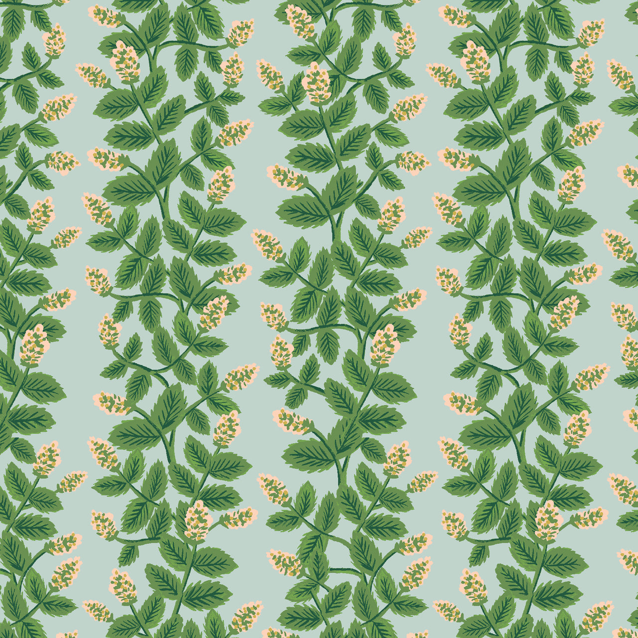 Primavera by Rifle Paper Co : Climbing Vines in Mint : Cotton and Steel