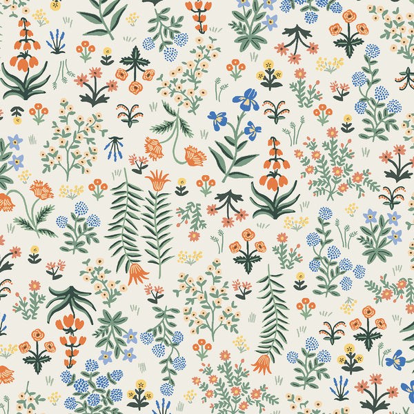 Camont by Rifle Paper Co : Menagerie Garden in Cream : Cotton and Steel : Rayon