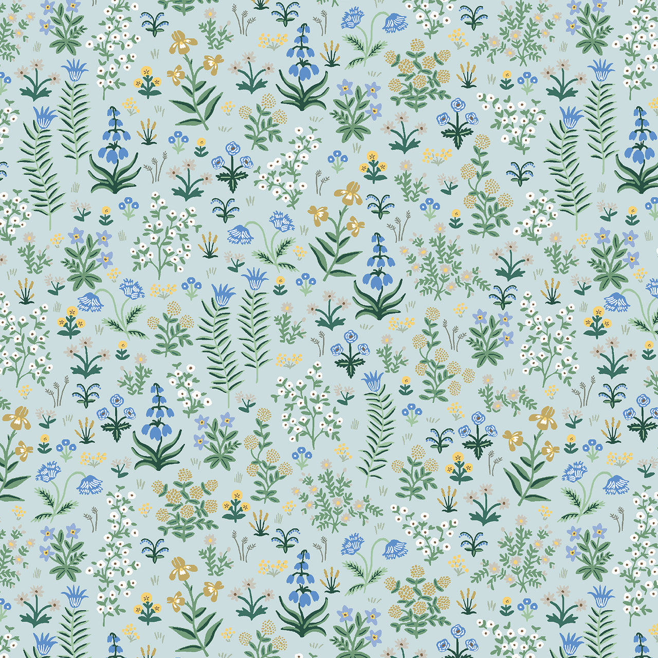 Camont by Rifle Paper Co : Menagerie Garden in Mint : Cotton and Steel