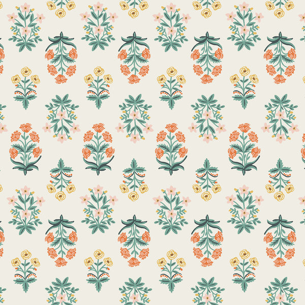 Camont by Rifle Paper Co : Menagerie Mugal in Red : Cotton and Steel