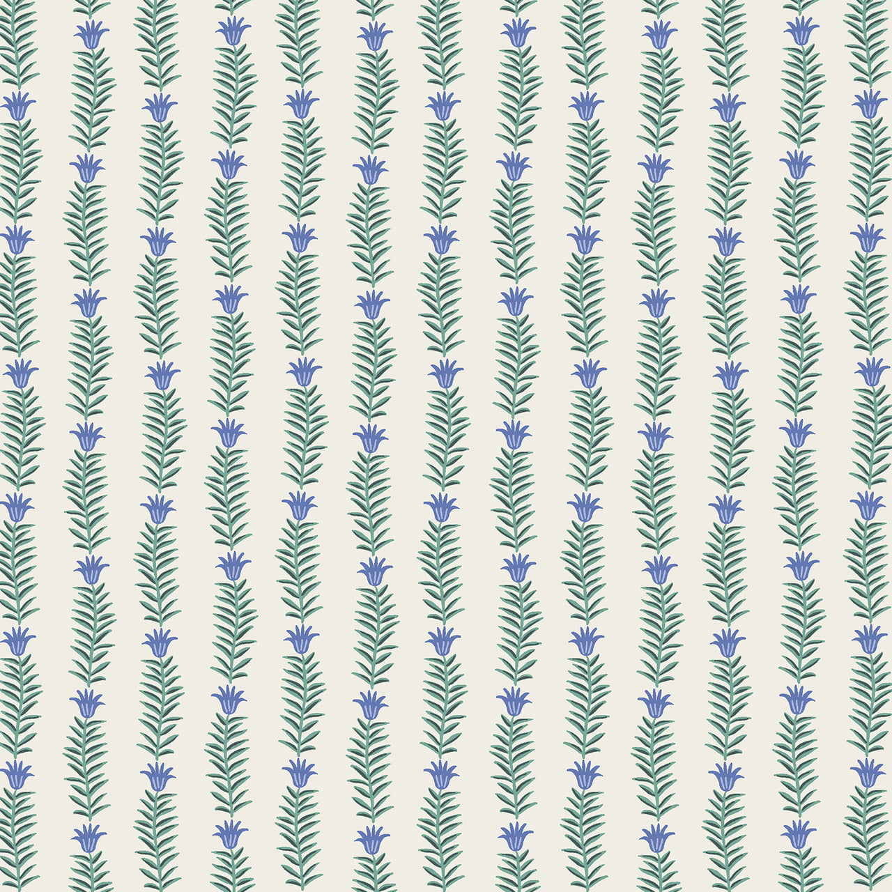 Camont by Rifle Paper Co : Rousseau Vine in Blue : Cotton and Steel