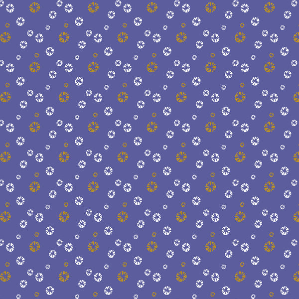 Mountains, Rocks, and Pebbles by Vanessa Binder : River Pebbles in California Lilac : Cotton and Steel