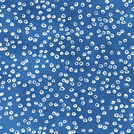Oceans Away by Rebecca Jones : Bubbles in Dark Blue : Clothworks