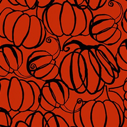 Midnight Glow by Sue Zipkin : Pumpkin Drawings in Orange : Clothworks