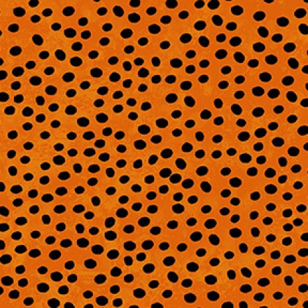 Midnight Glow by Sue Zipkin : Dots in Orange : Clothworks