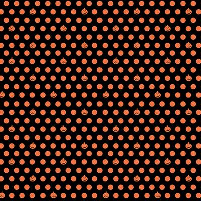 Retro Halloween by Dan DiPaolo : Pumpkin Dot in Orange : Clothworks